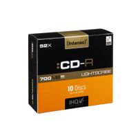 Intenso CD-R, 700MB, LightScribe, 52x, CD-R, 120 mm, 700 MB, Slimcase