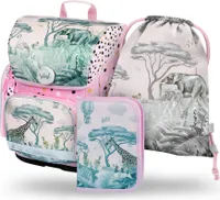 BAAGL SET 3 Ergo Safari: Aktentasche, Federmäppchen, Tasche