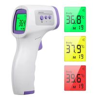 Infrarot Thermometer genaue digitale berührungslose fieberthermometer stirn termometer für Erwachsene und Säuglinge LED hohe Helligkeit Körpermodus/Objektmodus Lagerbar 32 Gruppenmesswerte