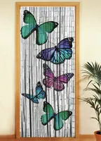 Bambusvorhang Schmetterlinge