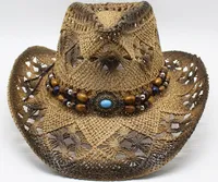 Cowboyhut Strohhut Herren Sommerhut Westernhut UV-Schutz Sonnenhut Panamahut