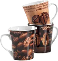 Hrnček na kávu Rustica 3 rôzne farby 312 ml 10,2cm 9,3cm