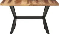 vidaXL Jedálenský stôl 140x70x75 cm z masívneho dreva medovej farby