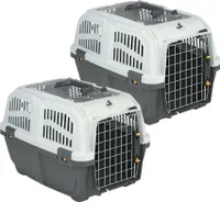 2er Sparpack Transportbox Hundebox Katzenbox SKUDO 1 OPEN