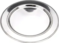 Servierplatte Serviertablett SERVIERTELLER aus Stahl elegant 33 cm