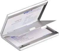 Puzdro na vizitky "CARD BOX DUO", strieborné, puzdro na vizitky, na 20 vizitiek, kovové, DURABLE 243323