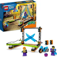 LEGO 60340 City Stuntz Hindernis-Stuntchallenge Set, inkl. Motorrad und 2 Stunt Racer Minifiguren, Action-Spielzeug, Geschenk Set für Kinder