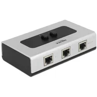 DELOCK RJ45 Prepínač 2->1 + 1->2 obojsmerný