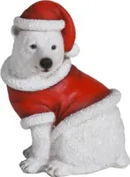 Weihnachts Eisbär sitzend