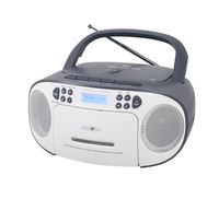 Reflexion RCR2260DAB weiß-grau / Boombox mit DAB+ & UKW Radio, Kassette, CD/MP3, USB und AUX-IN
