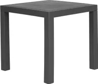 BELIANI Zahradní jídelní stůl šedý 80 x 80 cm, 4místný čtverec, minimalistický