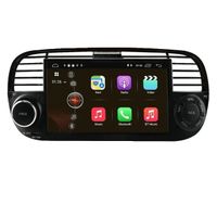 Auto-DVD-Player, 7-Zoll-HD-Touchscreen, Quad-Core-Android 10, Schwarzes Head Unit