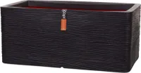Capi Europe Gefäß rechteckig Rib NL - 73x39x32 - Schwarz