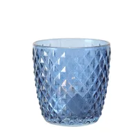 Teelichthalter 4er Set Teelichtgläser Deko Windlicht Marilu Blau 4x Glas