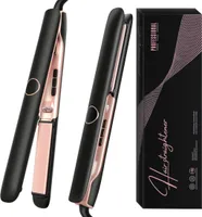 Negativ-Ionen-Haarglätter,2-in-1 Haarglätter und Lockenstab