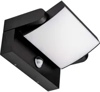 LED Solution Černé fasádní LED svítidlo náklopné s pohybovým čidlem 17W IP65 Barva světla: Teplá bílá 2940