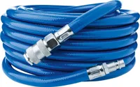 Scheppach Gewebe Druckluftschlauch für Kompressor 15 m | Schnellkupplung | Arbeitsdruck max. 10 bar / 290 psi