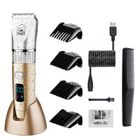 Hatteker Dog Hair Clipper Pet Long Hair Profesionální stříhací strojek na vlasy pro domácí zvířata Tichý