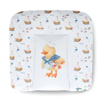 Kikido weiche Wickelauflage 75x70 cm - Baby Wickelunterlage - Wickeltischauflage Junge und Mädchen - Wasserdicht, abwaschbar und pflegeleicht - Ente