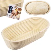 Orion Gärkörbchen Gärkorb Brotkorb Brotform für Brotteig 1 kg / 26x13x9 cm