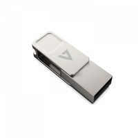 V7 VF364GTC, 64 GB, USB Type-A / USB Type-C, 3.2 Gen 1 (3.1 Gen 1), 150 MB/s, Drehring, Silber