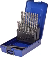 SW-Stahl 81319L Spiralbohrersatz HSS-G, 19-teilig in Patentkassette, von 1-10 mm