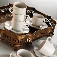 Hermia Concept, Kütahya- KTP1255, Creme, Kaffeetassen, 100% Porzellan