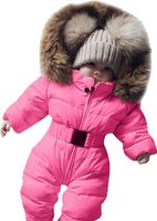 Baby Schneeanzüge Winter Overall Mit Kapuze Daunen-Skianzug Strampler Mädchen Jungen Winter Outfits für 9-24 Monate 
