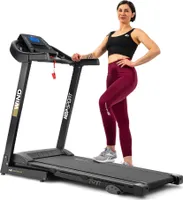 Hop-Sport Laufband HS-1000LB Grau, Laufband klappbar & elektrisch für Zuhause - bis 14 km/h, mit 12 Programmen, 2PS Motor und Bluetooth, bis zu 150 kg