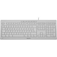 Cherry STREAM KEYBOARD - Kabelgebundene Tastatur - hellgrau - USB (QWERTZ - DE) - Volle Größe (100%) - USB - Mechanischer Switch - QWERTZ - Weiß