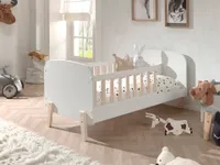 Vipack Łóżeczko dziecięce 70 x 140 cm białe