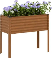 vidaXL Kvetináč 100x41x90 cm Oceľ odolná voči poveternostným vplyvom