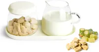 Milchkännchen & Zuckerdose aus Glas und Porzellan Milchgiesser Zuckerspender