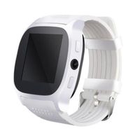 Wasserdicht Sport Übung Bluetooth Kamera Schrittzähler Armband Smart Watch weiß