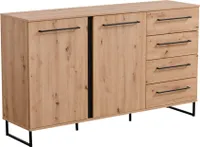 FurniStyle Buffetschrank mit 4 Schubladen Karim