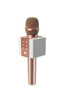 INF Karaoke-Mikrofon med Bluetooth Lautsprecher 5W - Roségold