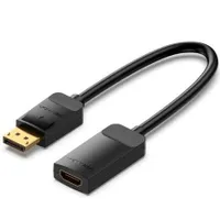 Převodní kabel DisplayPort samec - HDMI 4K samice 60Hz 15 cm