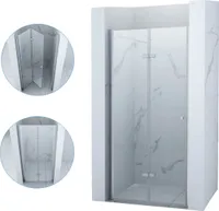 Silla | Duschwand - 190 x 75 cm - Glasstärke 6 mm - Duschabtrennungen - Dusche - Chrom