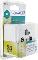 Schwaiger Multimedia Durchgangsdose 8 dB im Set