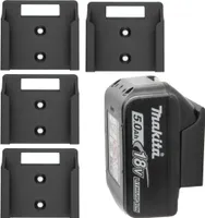 4x Akkuhalter für Makita Akku Wandhalter Akkuwandhalter Wandhalterung Halter 18V