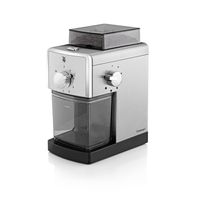 WMF Stelio Kaffeemühle Edition, Scheibenmahlwerk aus Stahl, 17-stufiger Mahlgrad, 2-10 Tassen, ideal für Filterkaffee oder French Press, 110 Watt