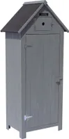 Gartenschrank "Cabanon" - 77 x 54.5 x 179 cm  - Anthrazit