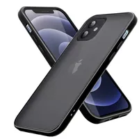 Etui Cadorabo do Apple iPhone 12 MINI w kolorze czarnym hybrydowe etui ochronne na telefon komórkowy silikon TPU