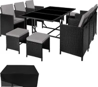Rattan Sitzgruppe Malaga für 6 bis 10 Personen