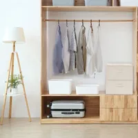 vidaXL Úložné boxy 2 ks látka 43x34x23 cm krémová