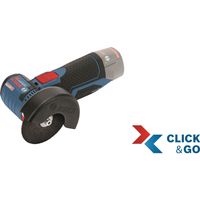 Bosch GWS 10,8-76 V-EC Professional-Akku-Winkelschleifer Solo mit L-Boxx, 76 mm Schleifscheibe, Auslaufbremse, ohne Akku, ohne Ladegerät