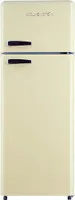 WOLKENSTEIN Retro Kühl-Gefrierkombination Kühlschrank GK212.4RT creme 211 L E