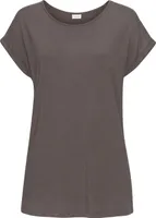 LASCANA Kurzarmshirt taupe Größe 32/34