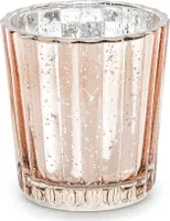 Teelichthalter Glas 5,5x6cm roségold 4er Set