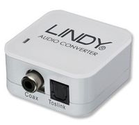 Lindy SPDIF Digital / Toslink Audio Converter, Toslink, RCA, 46 mm, 24 mm, 46 mm
